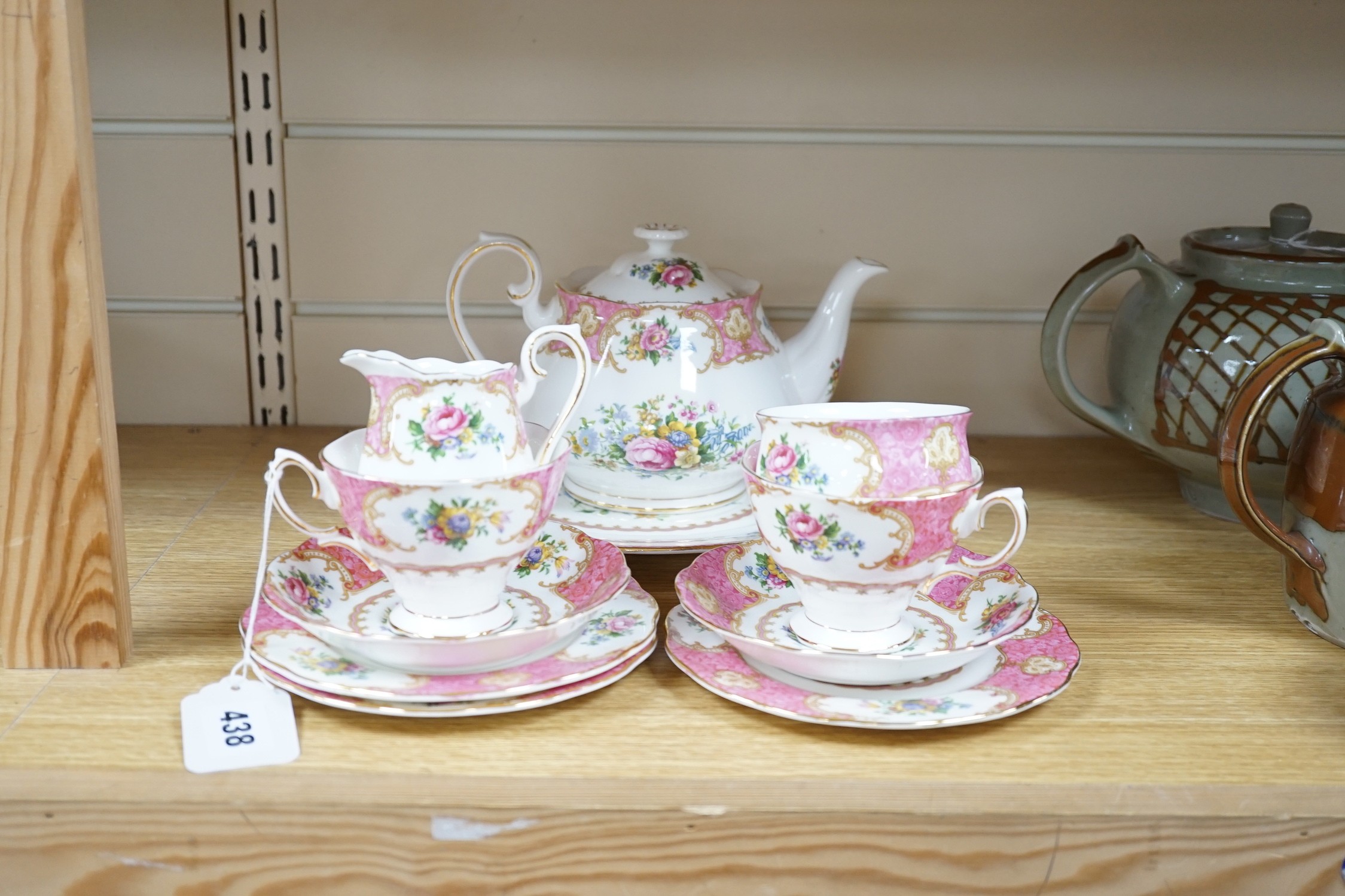 A Royal Albert Lady Carlyle pattern eleven piece teaset